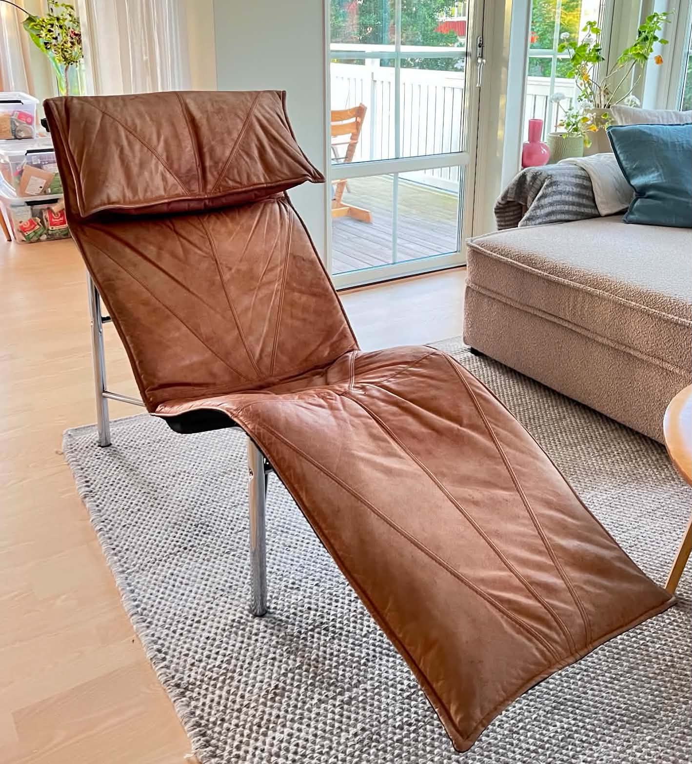 Den färdiga fåtöljen hemma hos kunden